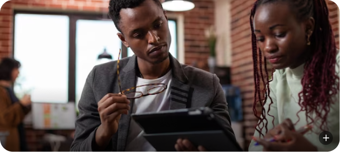 Picture of a woman working in an office