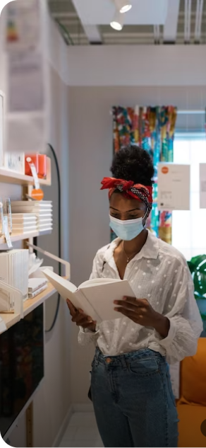 Picture of a woman working in an office
